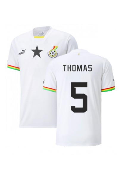 Ghana Thomas Partey #5 Voetbaltruitje Thuis tenue WK 2022 Korte Mouw